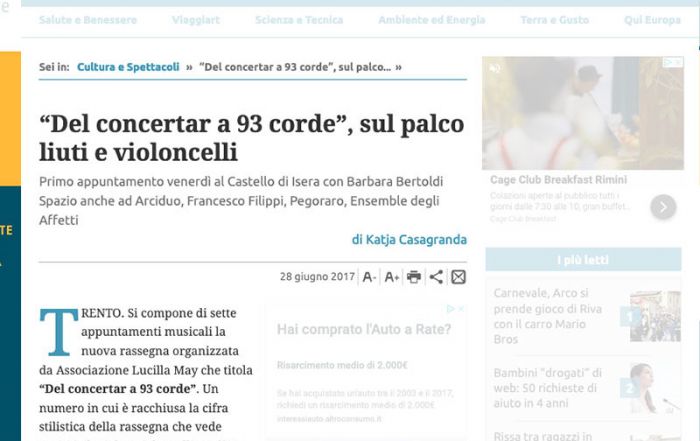 Giornale Trentino 28/06/2017